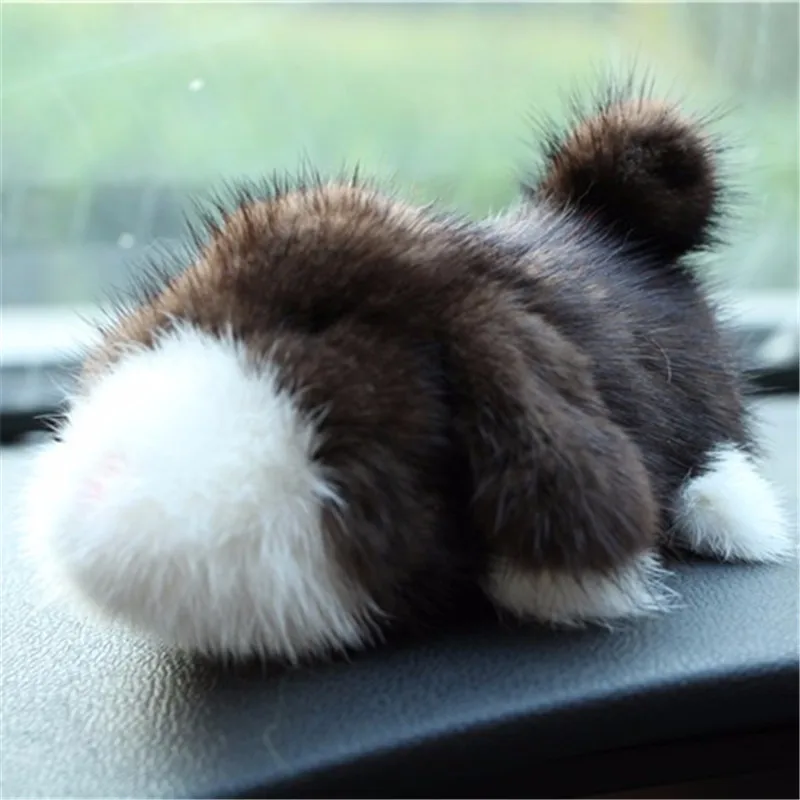 

2018 New Hot high quality handmade natural mink fur Papa dog fashion car decoration best gift to send to friends