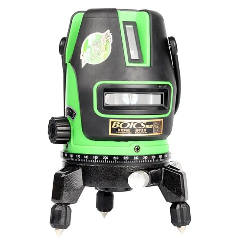 

2 Lines 3D Level Self-leveling 360 Horizontal Vertical Infrared Green High Precision Laser Level Meter Self-leveling Instruments