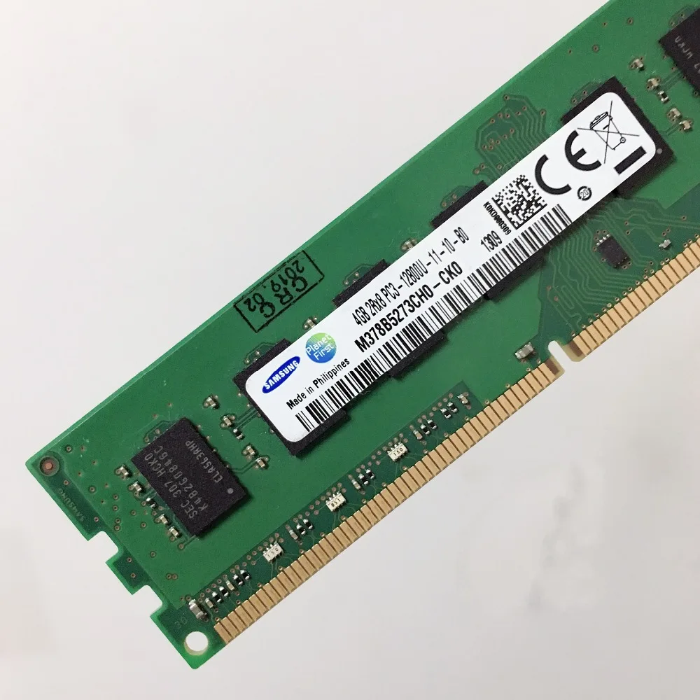 Оперативная память Samsung DDR3 PC3 2RX8 4 Гб 1333 1600 МГц для настольного компьютера 240pin