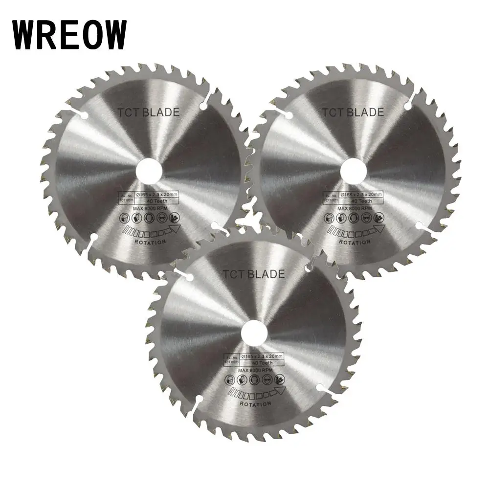 

1pc Wood Metal Cutter Tool for 165mm 40T 20mm Bore Circular Saw Blade Disc