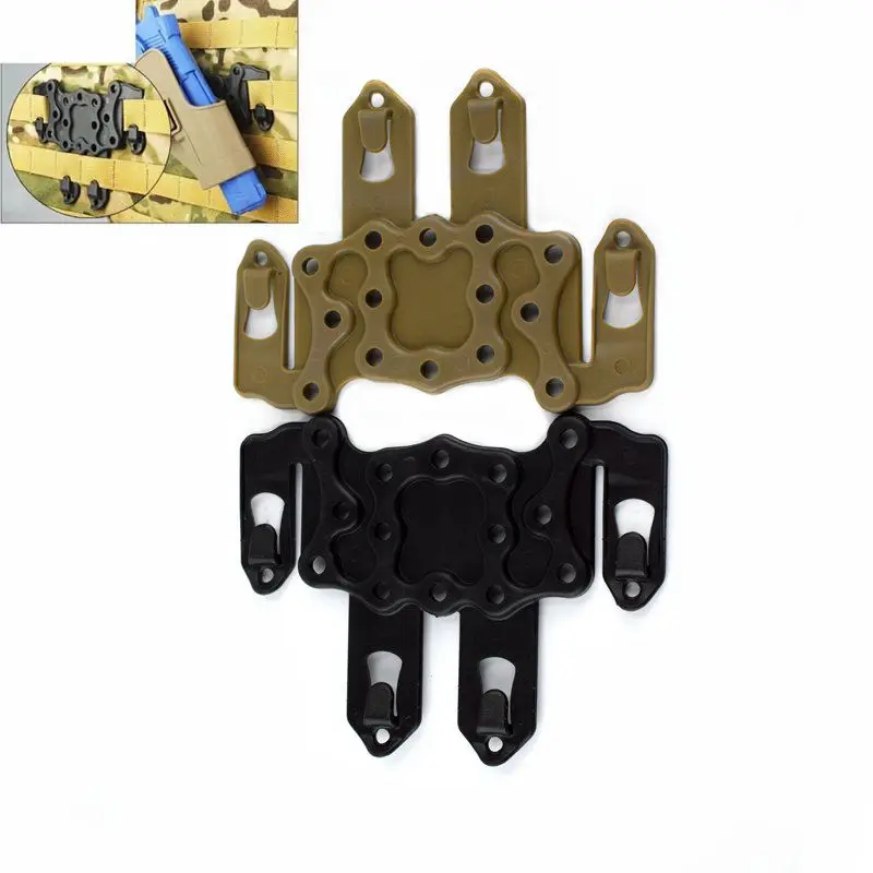 

MOLLE Platform Holster for Airsoft Pistol MOLLE Adapter holster Compact fits HK USP Beretta Glock 17 19 Right Left Hand