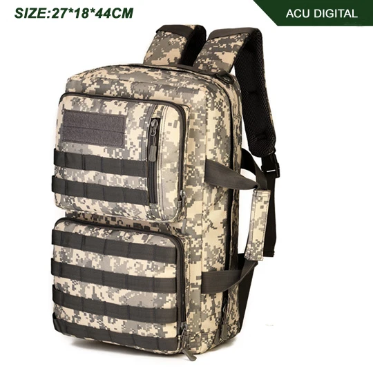 Outdoor 35L Sport Climbing Camping bag 3 Use Shoulder bag Trekking Molle Travel Bag Military Tactical Backpack mochila militar ACU digital
