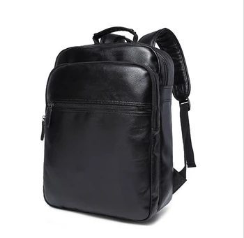 

X-Online hot selling good quality man fashion backpack black male leather bag