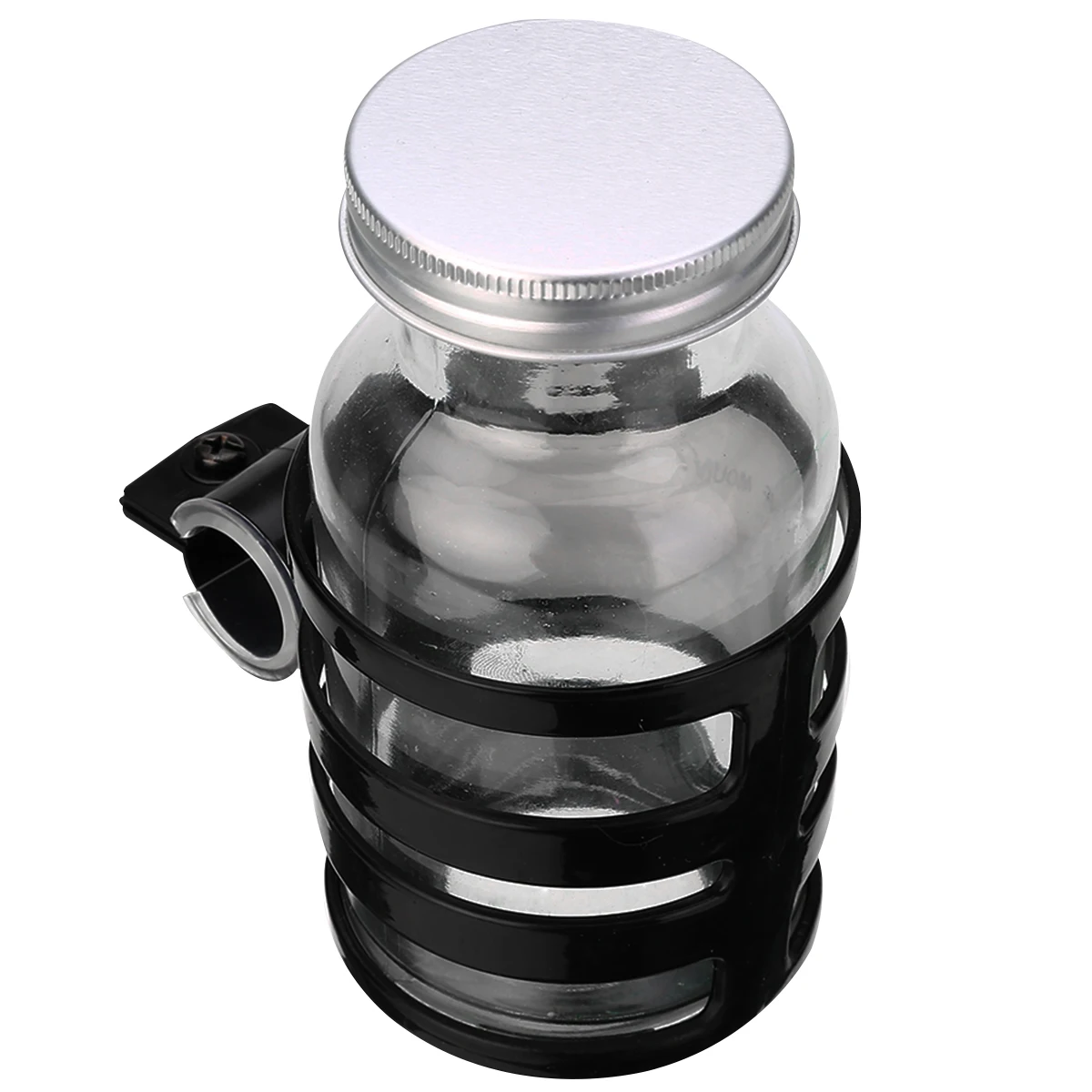 1pc Quick-Release Baby Stroller Pram Cup Holder Bicycle Milk Bottle Drink Rack Black PP For Bicycle Bike Pram