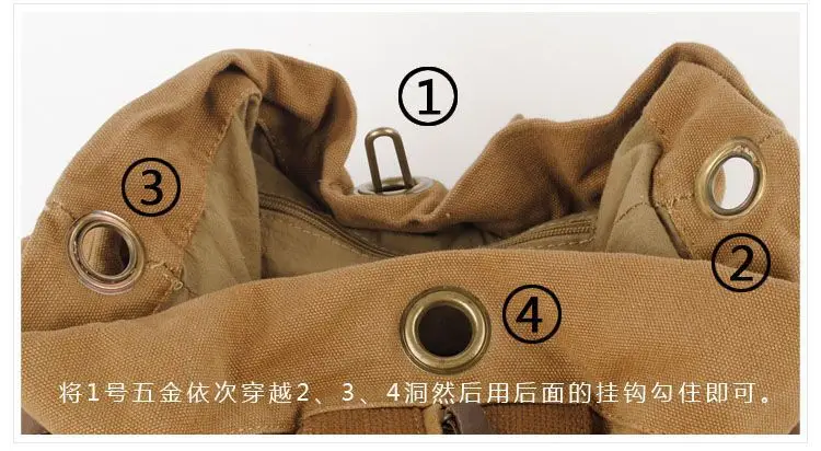 Мужская Женская винтажная холщовая кожаная Хлопковая сумка рюкзак альпинистская книга рюкзак школьный Повседневный Рюкзак