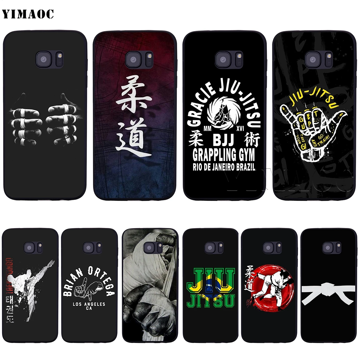 

YIMAOC Judo Jiu Jitsu Soft Silicone Case for Samsung Galaxy S6 S7 S10e Edge S8 S9 Plus A3 A5 A6 A7 A8 A9 J6 Note 8 9 2018