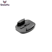 SnowHu for Gopro Accessories CNC Aluminum Flat Surface Mount With Tripod Cam Adapter For GoPro Hero 5 4 3+ 2 For SJCAM GP144A