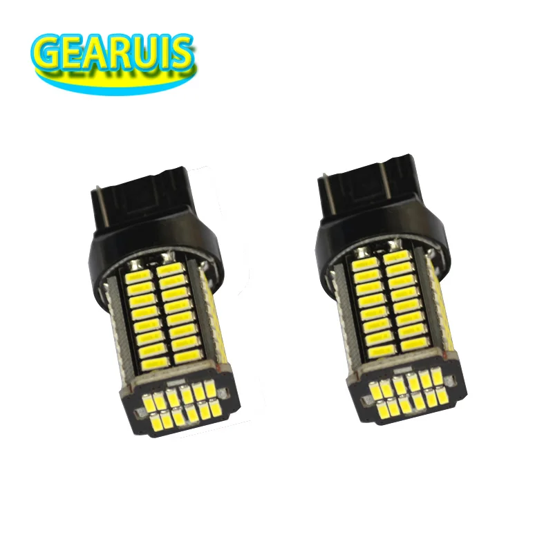2 шт. Высокий люмен T20 7440 76 SMD 4014 светодиодный 7443 W21/5W 280MA сигнал поворота автомобиля