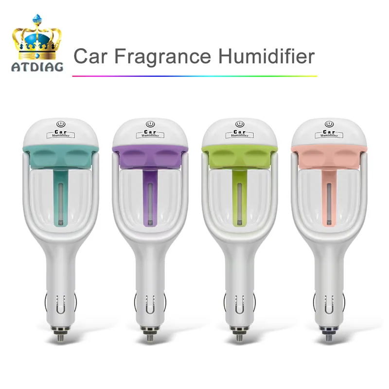 

Car Humidifier Air Purifier Freshener 50ML Essential Oil Diffuser Aromatherapy DC 12V Portable Auto Mist Maker Fogger 4Colors