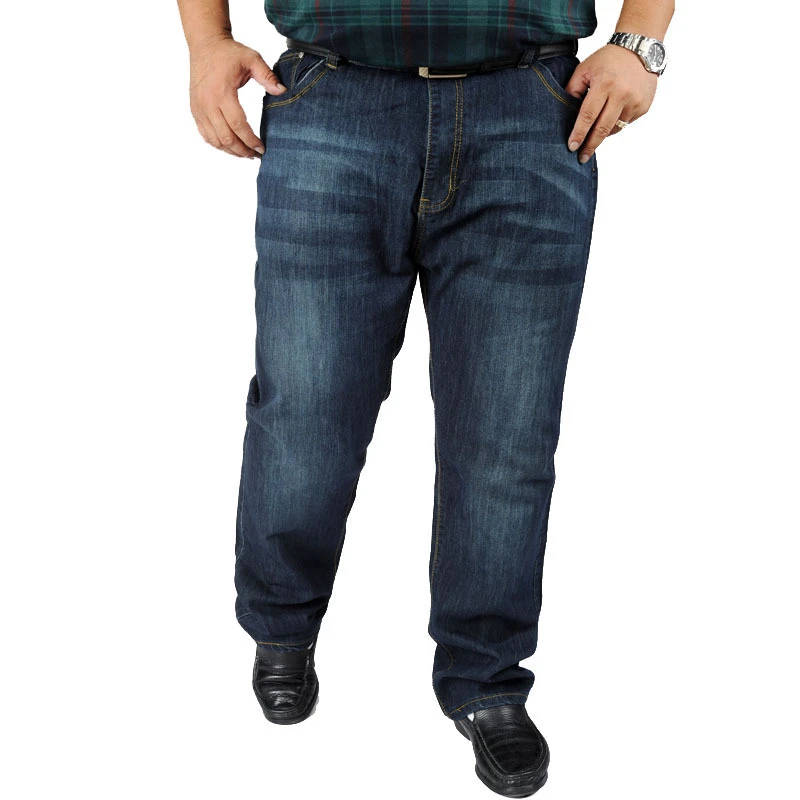 big men's elastic waist jeans