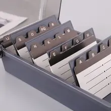 5 сетки черный Buniess коробка для карт большой емкости сплиттер индекс вкладки бизнес-держатель для карт имя карты коробка для хранения Органайзер чехол