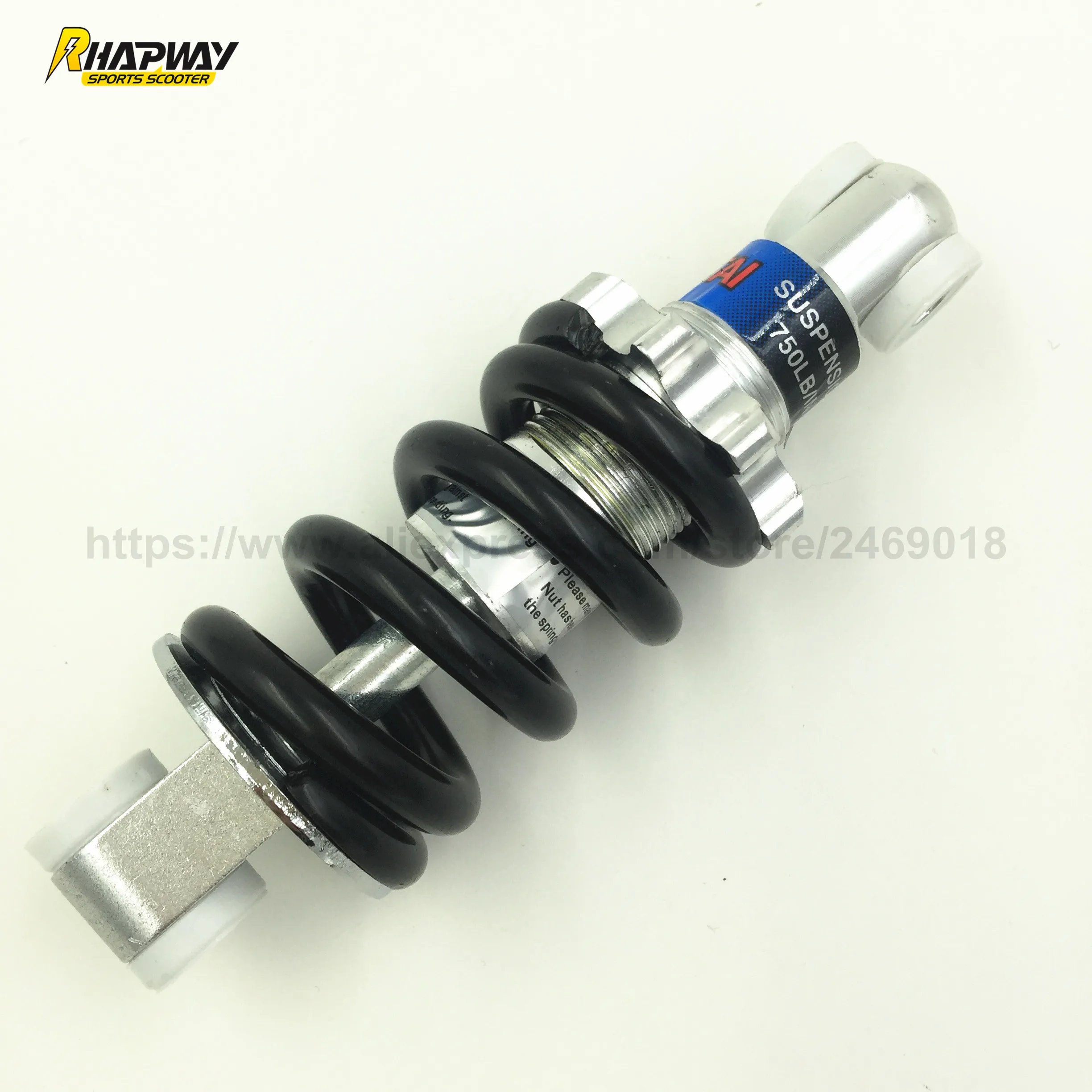 Prix pour Scooter Absorption Des Chocs Moto 125mm * 750LBS/EN Noir Scooter Amortissement Suspension (Pièces et Accessoires Scooter) Prix pour Scooter Absorption Des Chocs Moto 125mm * 750LBS/EN Noir Scooter Amortissement Suspension (Pièces et Accessoires Scooter)
