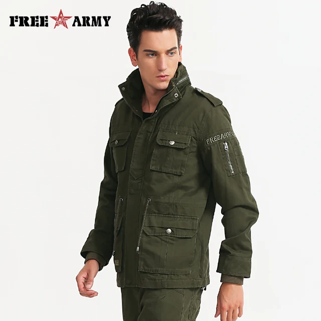 mens green military jacket winter cargo plus size m 4xl casual man plus size military jacket
