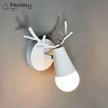 Modern Wall Lamp LED Wall Lights Bedroom Dear Wall Sconce Kids Children Baby Room Lamp Light Fixtures Home Lighting modern wall lamp led wall lights bedroom dear wall sconce kids children baby room lamp light fixtures home lighting