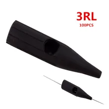 100 шт 3RL Перманентный макияж татуировки Советы Предварительно стерилизованное одноразовое корейское машинное боковое игла с ушком советы поставка
