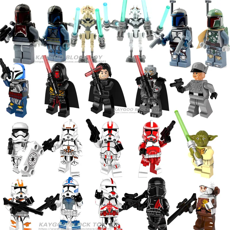 

Compatible Legoinlyes Star Space Wars Last Han Solo Jedi Imperial Army Clone Trooper Stormtrooper Building blocks Toys Figures
