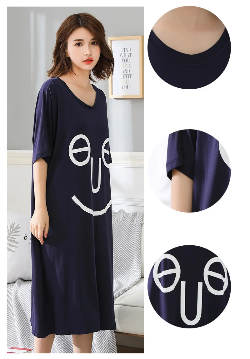 women plus size summer sleepdress (1)