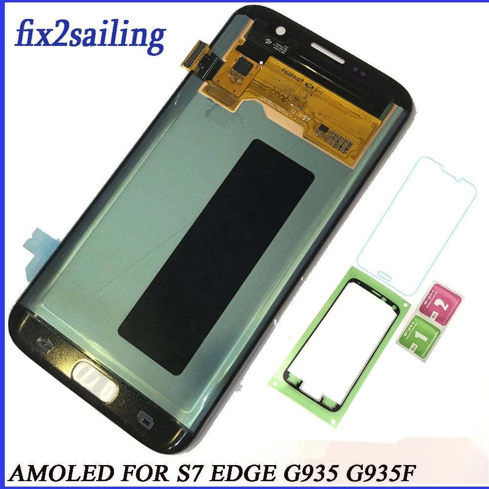 

Super AMOLED Lcd display For Samsung Galaxy S7 Edge display lcd G935F G935A G935FD G935P Screen Replacement Digitizer Assembly