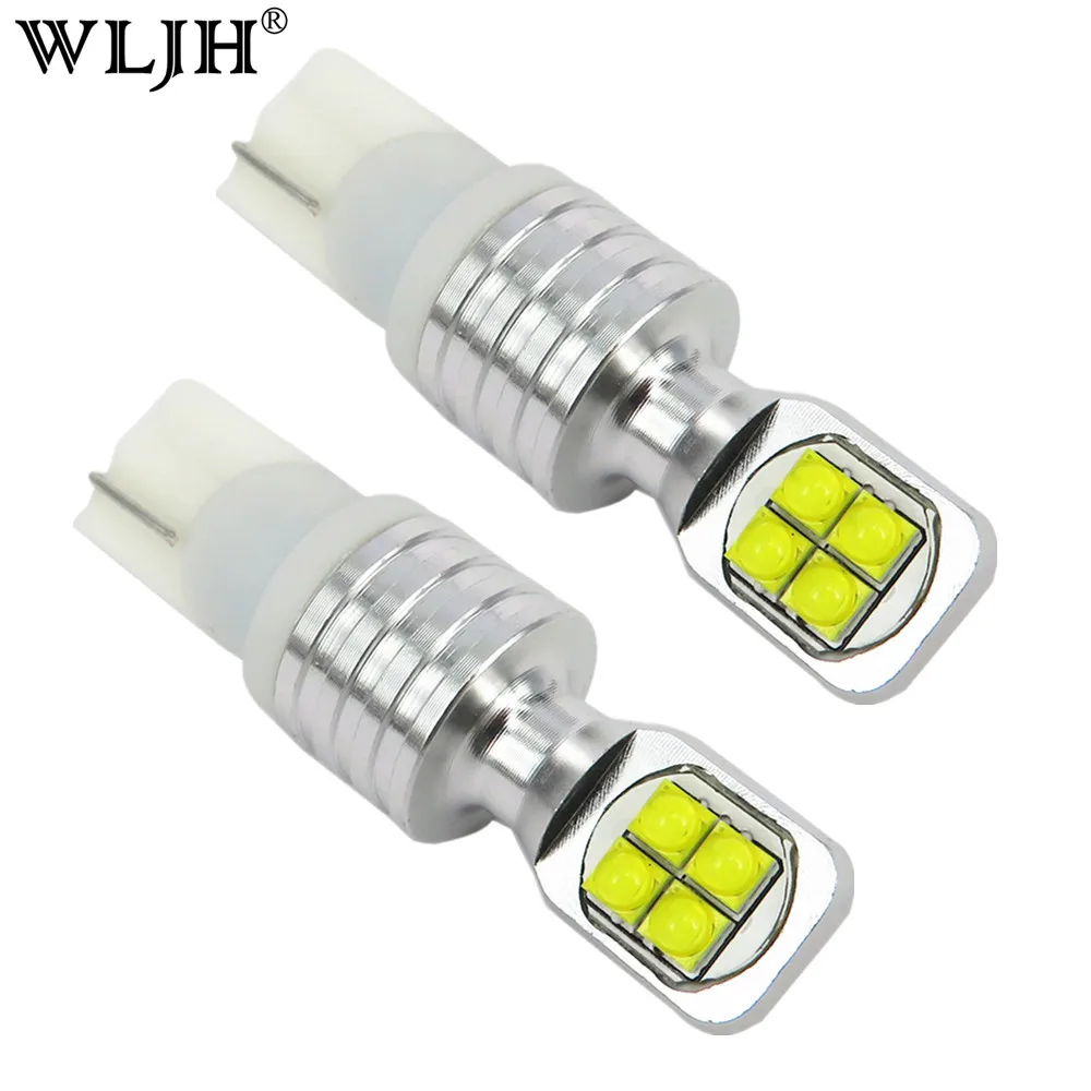 WLJH 2x40 Вт T10 светодиодный W5W лампы 12V 24V мотоциклов авто Купол Чтение сигнала лицензии багажник просвет ходовые огни лампы резервного копирования