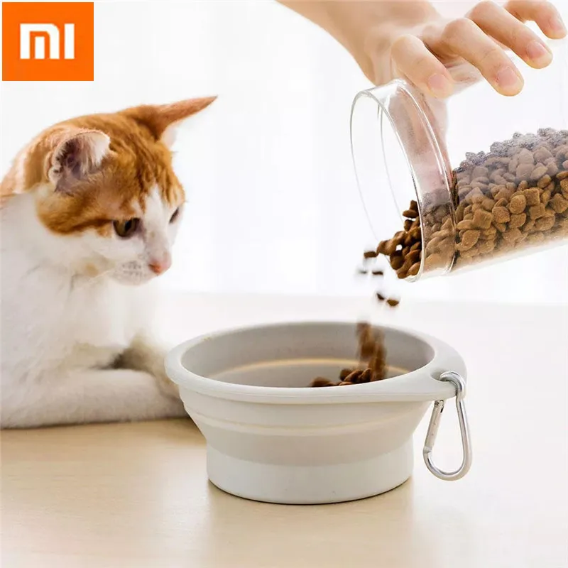 

XIAOMI Jordan&Judy JJ-PE0013 Pet Dog Silicone Feeding Food Bowl Fordable Portable Water Feeder Home Pet Products