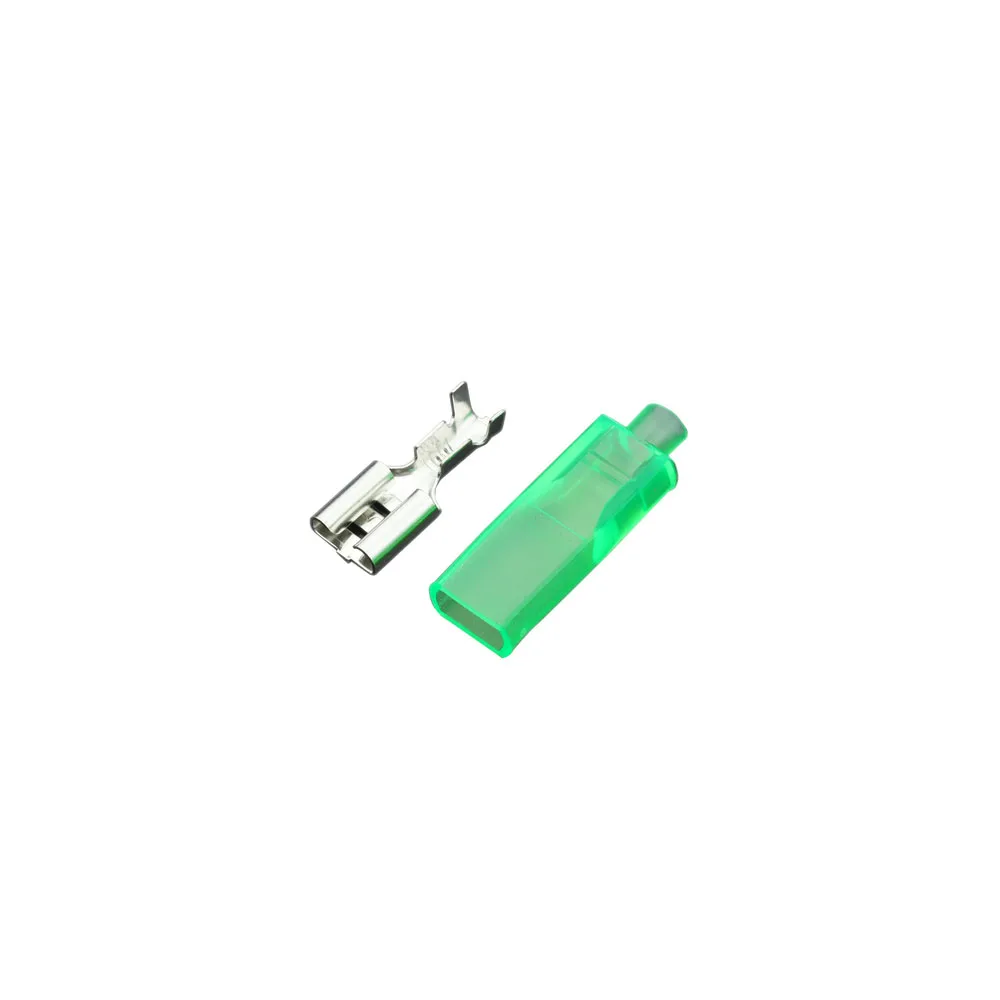 

6,3 пружинный 250 зеленый Оболочка DJ7013-6.3-21 кнопочный переключатель холодный обжим Клеммная колодка 100 комплектов