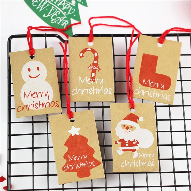 Aliexpress.com : Buy 50 X Retro Kraft Christmas Tag Decoration Gift