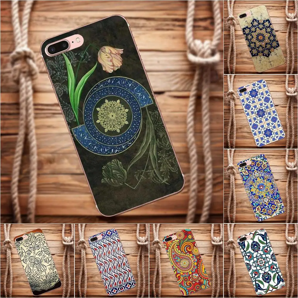 

Vvcqod Soft Cell Phone Cases For Samsung Galaxy A3 A5 A7 J1 J2 J3 J5 J7 2015 2016 2017 Turkish Floral Mandala