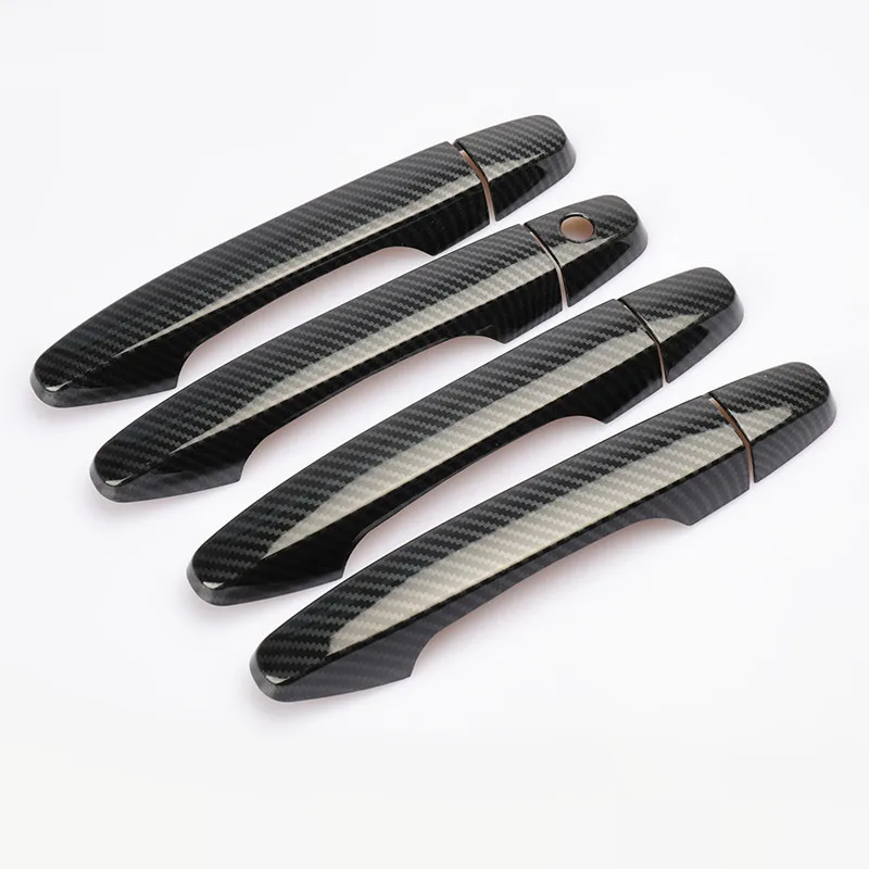 Carbon Fiber Printed Car Door Handle Bowl Cover Moulding Trim for Honda CRV CR-V 2012 2013 Styling