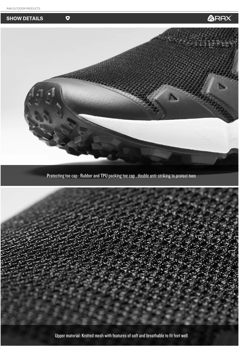 RAX мужские кроссовки для бега на открытом воздухе дышащие спортивные кроссовки Для мужчин Спортивная обувь для бега, амортизирующие кроссовки для ходьбы и бега человек
