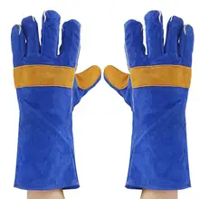 35/40cm Heavy Duty Welding Gloves Leather Cowhide Protect Welder Hands 2 Sizes Workplace Safety Gloves