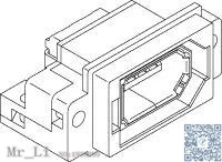 

55395-0619 [ IEEE 1394 2.00MM SHIELDED SKT right angle flat
