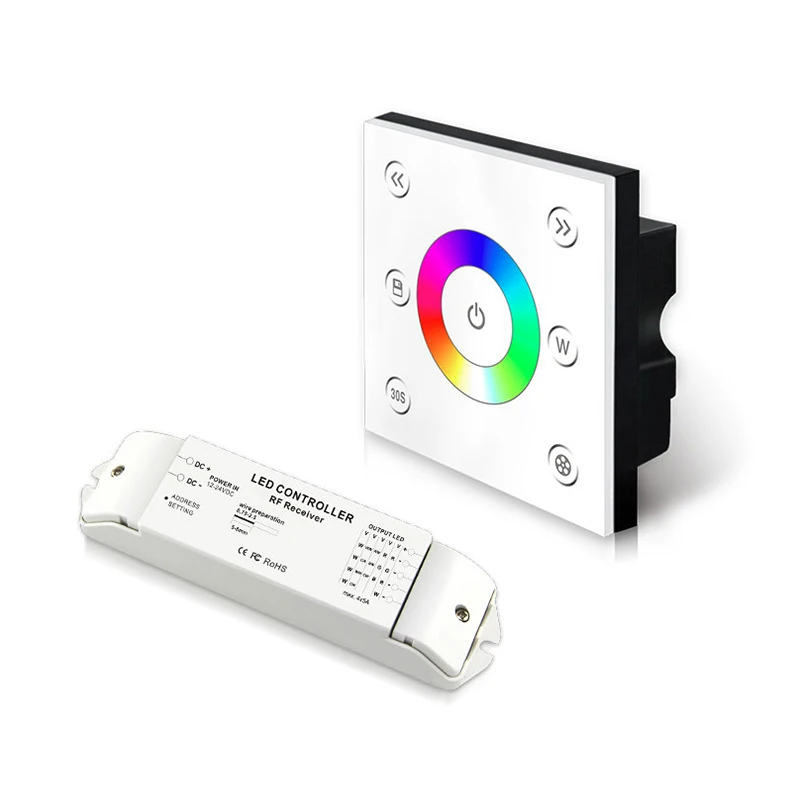 Новый контроллер светодиодной ленты Rgbw RGB 12 в 24 В 5 А 4 канала 2 ГГц радиочастотный