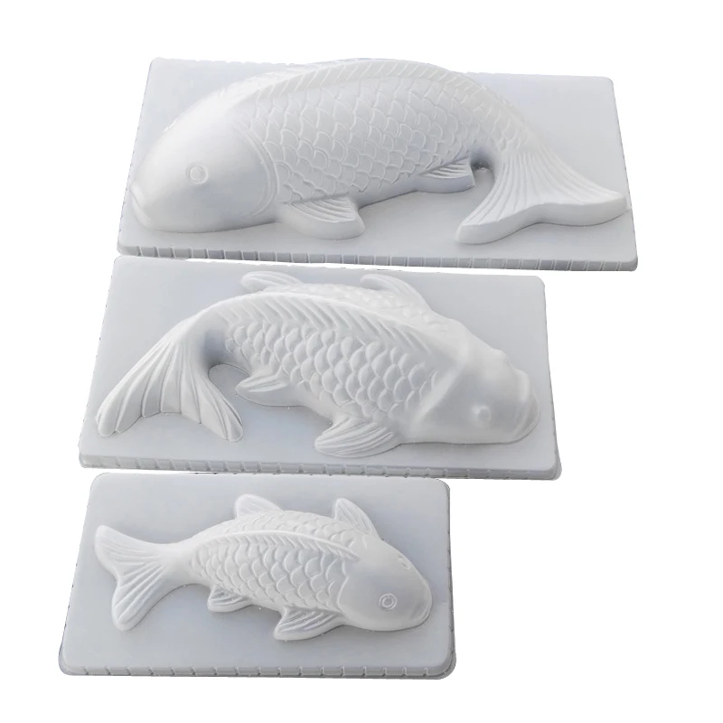 BalleenShiny DIY 3D Koi рыба карп плесень пластик желе ручной работы Sugarcraft плесень торт пудинг Шоколадный Плесень выпечки инструмент Tablewrae