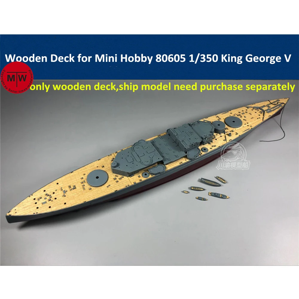 Деревянная колода в масштабе 1/350 для Mini Hobby 80605 King George V наборы моделей корабля CY350042