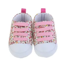 Toddler Unisex Kids Casual Lace Up Sneaker Soft Soled Baby Crib Shoes 0 18M Cute First