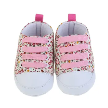 

Toddler Unisex Kids Casual Lace-Up Sneaker Soft Soled Baby Crib Shoes 0-18M Cute First WalkersBaby Shoes