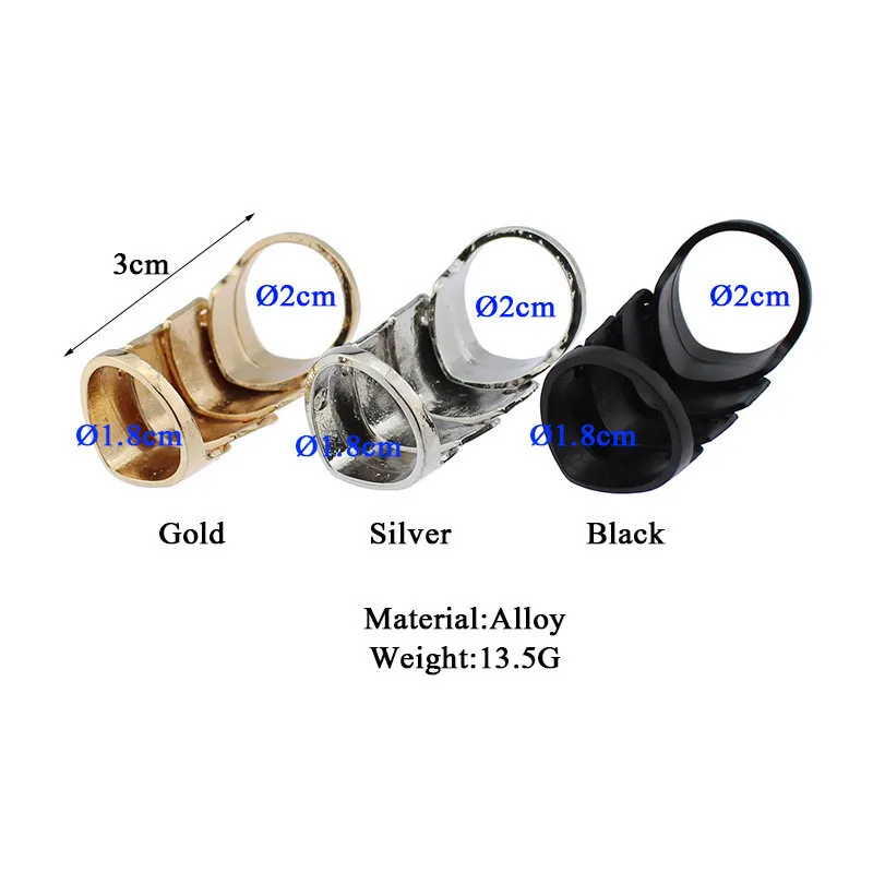 Wholesale Fashion Gothic Punk Hinged Knuckle Joint Full Finger Spike Armor Rings Claw Bulk Ring Jewelry For Men Women
