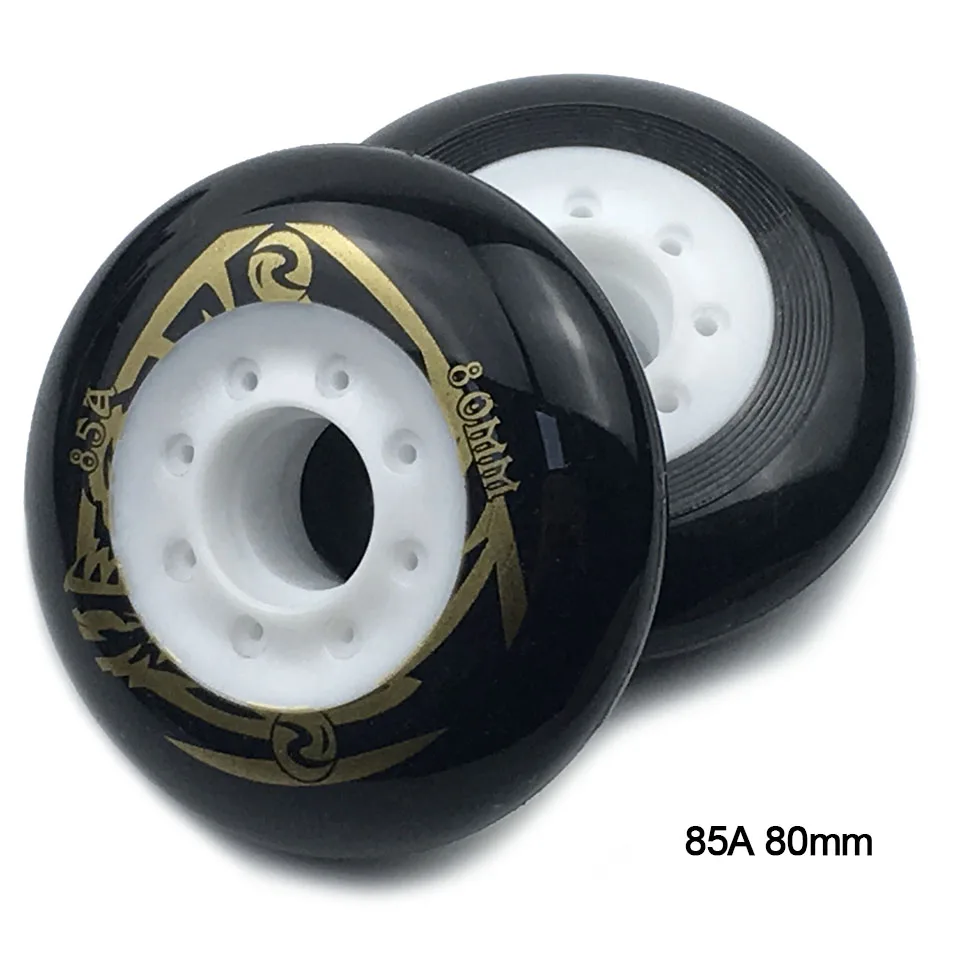 

Inline Roller Skates Wheels 85A 80mm Black for Professional Patines Roller for Kids Men Adult Rollerblade Accessories LZ79