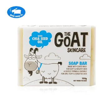 

GoatMilk premium hand made Soap Moisturizers with Chia seed Oil, soft healthy skin, relief from eczema, psoriasis,dermatitis