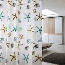 Eco-friendly PEVA Moldproof Waterproof Bathroom Bath Shower Curtain Bathroom Products Bathroom Curtains with 12pcs Hooks