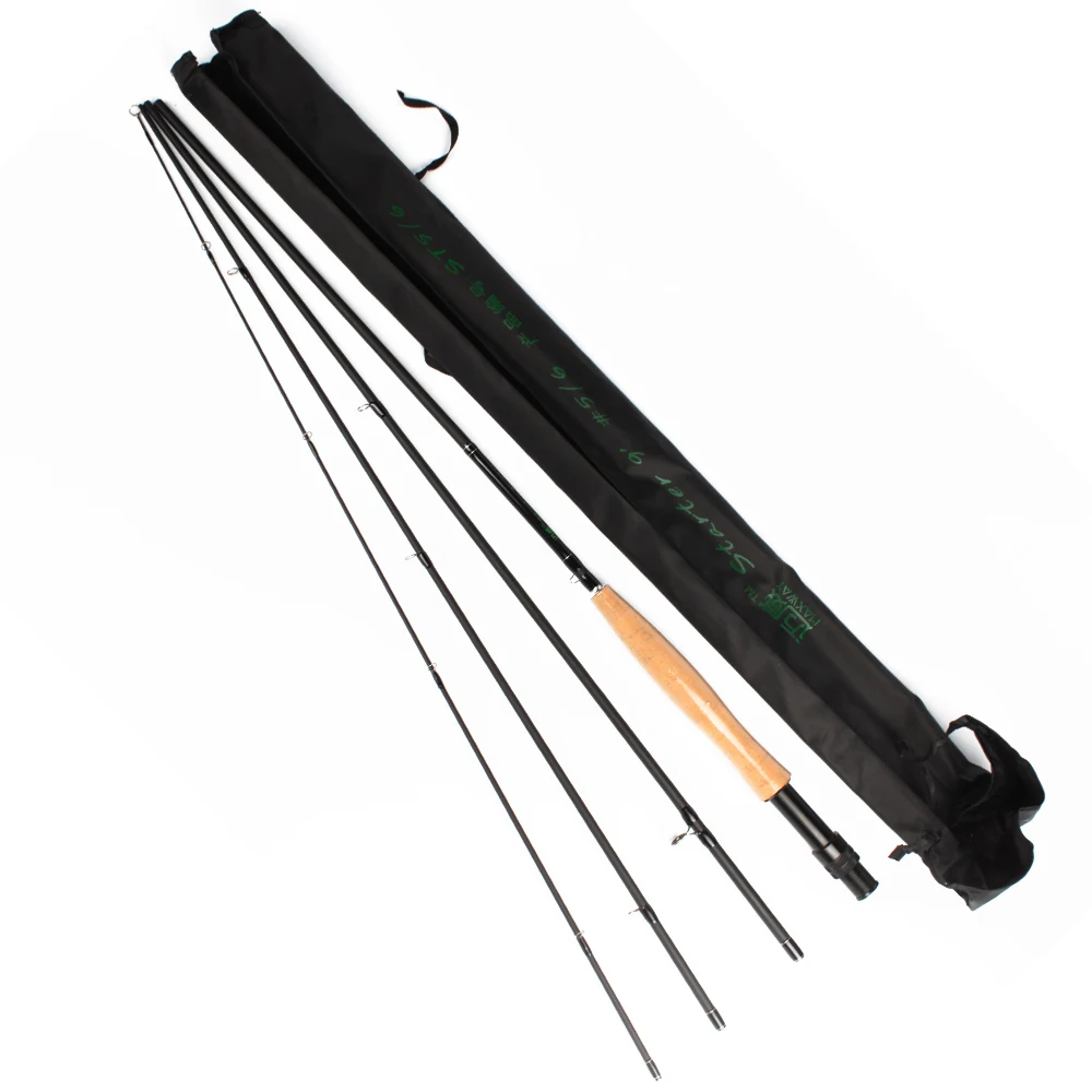 Fly Fishing Rod 3/4 5/6 4 Segments Sections 2.1M 2.7M Carbon Hard