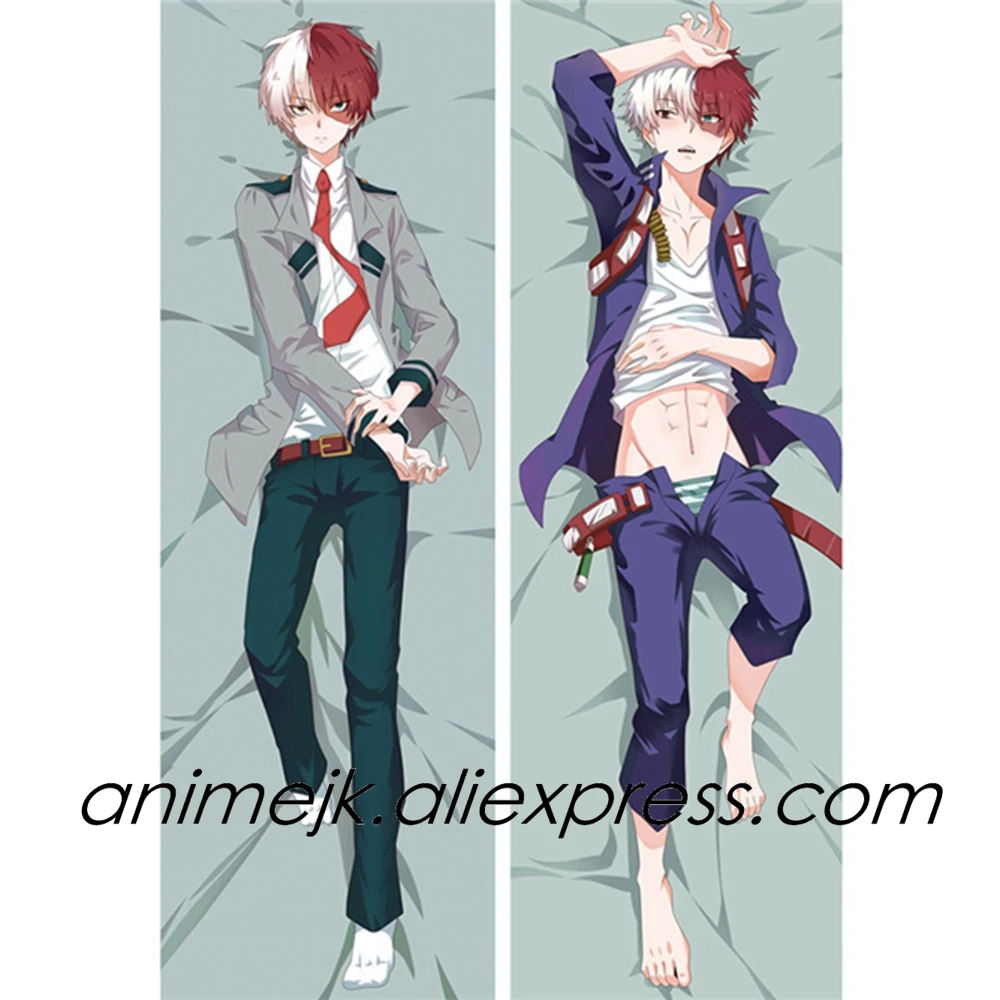 Аниме JK My Hero Академия Midoriya Izuku Todoroki Shoto Мужская подушка для тела Dakimakura Чехол One For All