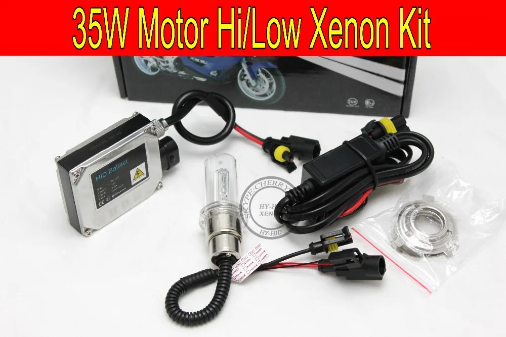 Free shipping 1 set 35W HID kit for Motor/Motorcycle Bike Bi Xenon Kit