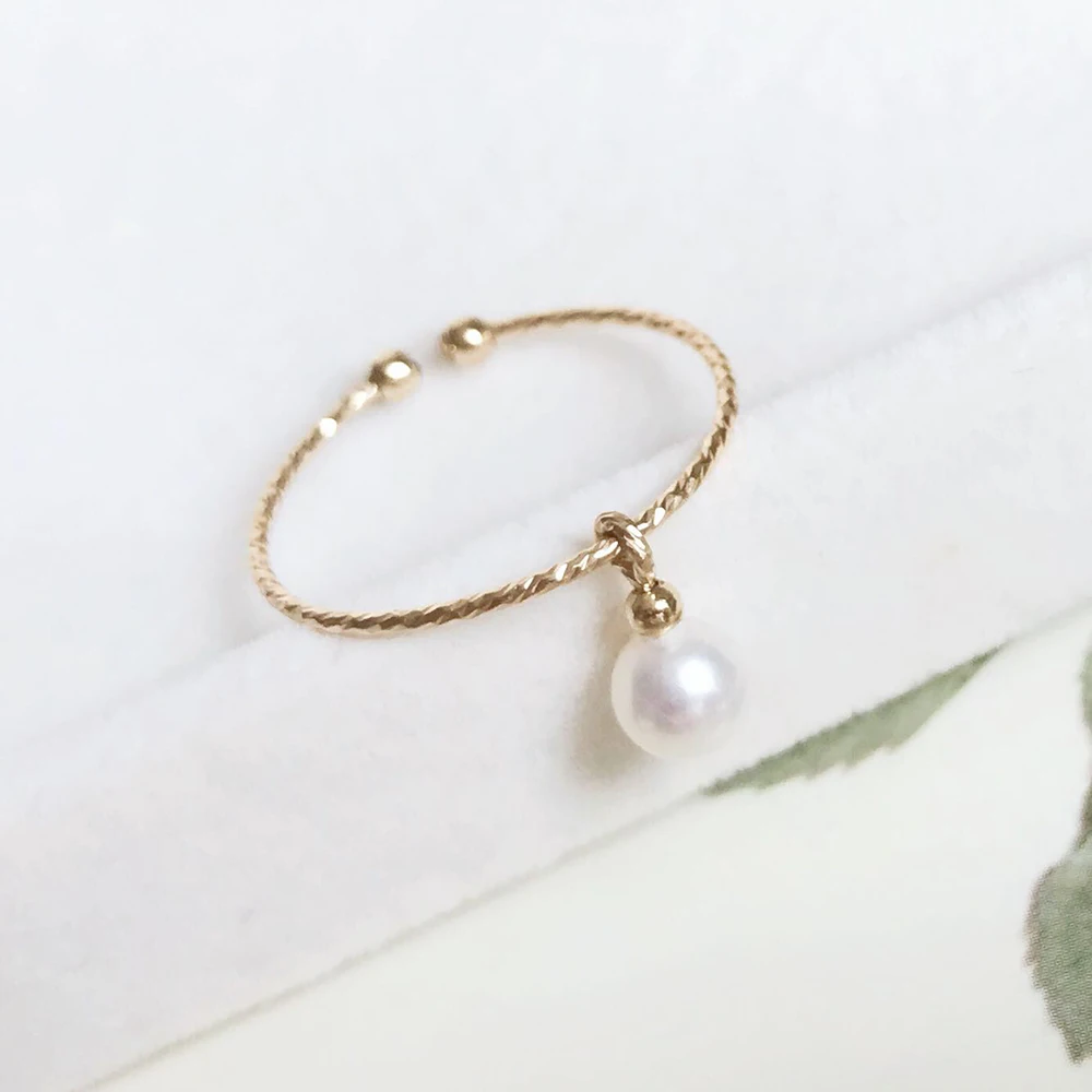 Handmade Natural Pearls Knuckle Ring Gold Filled Jeweley Birthday Gift Boho Anillos Mujer Bague Femme Rings For Women natural rubber dog toys ring shaped textured dog chew ring toy dental chewing teething biting chasing training toy