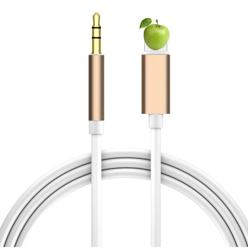 5 в для Lightning AUX автомобиля 3 мм аудио кабель iPhone 7 8 X XR Передача адаптер папа 1 м