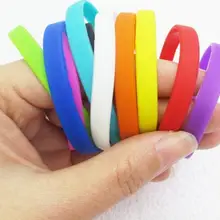 100 шт Смешанные Мультяшные детские резиновые браслеты силиконовые браслеты с SM563