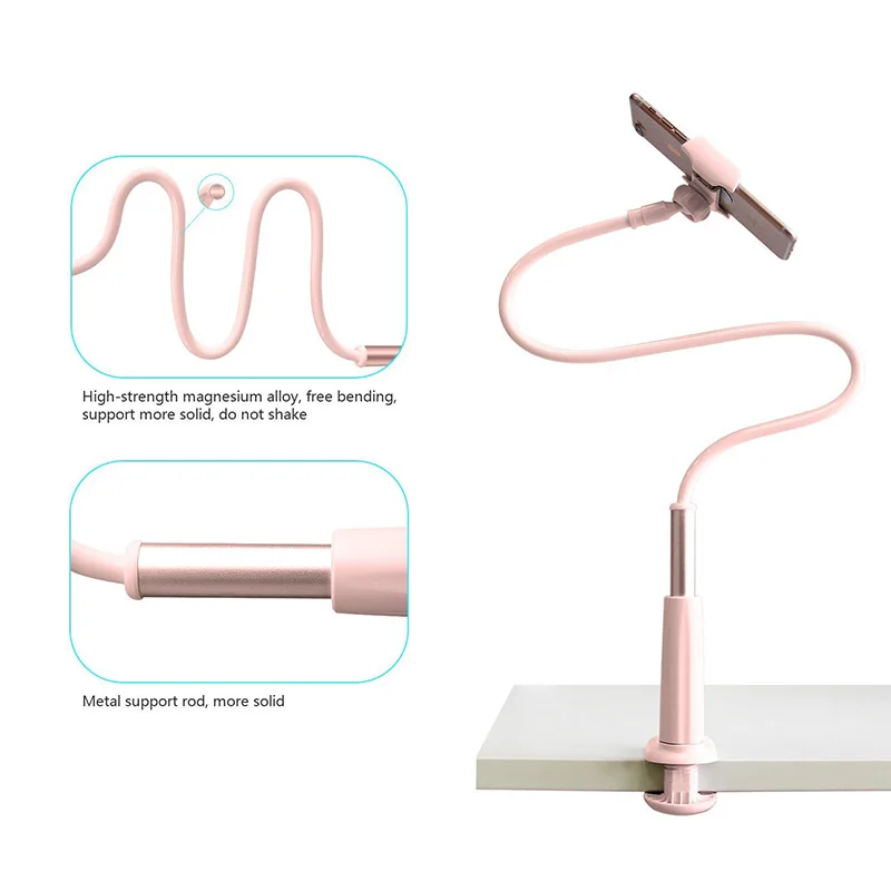 Preise LINGCHEN Flexible Desktop Halter für Xiaomi Iphone Samsung Telefon Halter Mit lange Arme einstellung Flexible Halterung Halter
