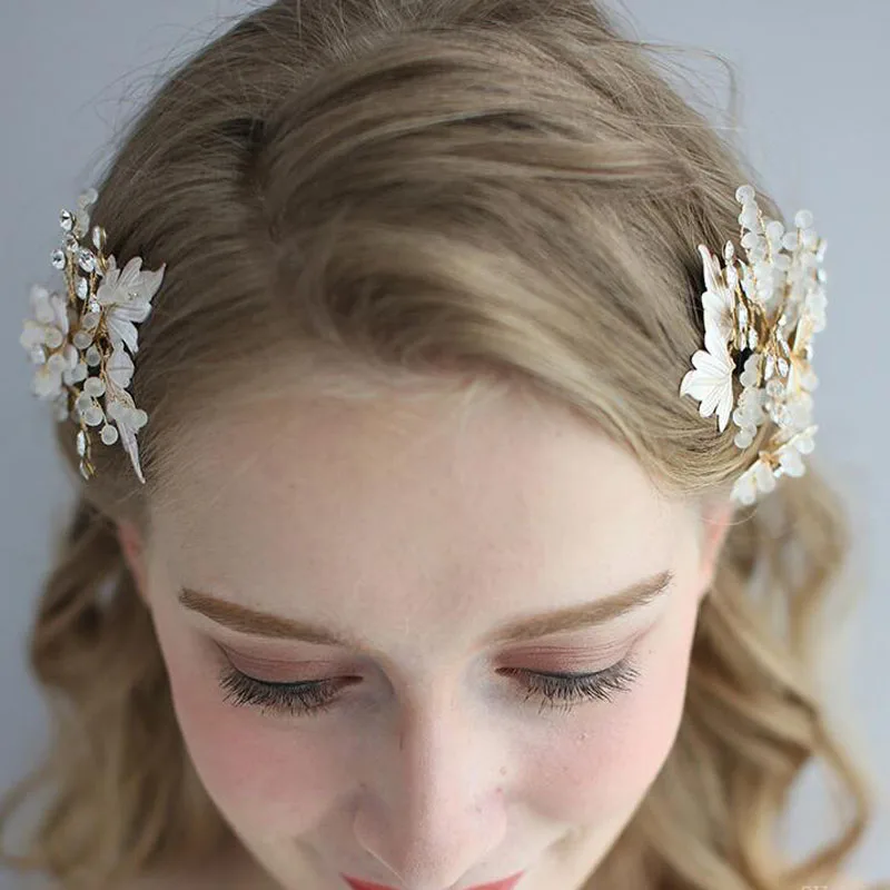 SLBRIDAL ручная работа золотые Австрийские кристаллы стразы серьги Женские