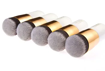 

By DHL 500Pcs/Lot New Professional Round Flat Fead Makeup Brush Mushroom Foundation Base Cosmetic Maquiagem Brushes Tool