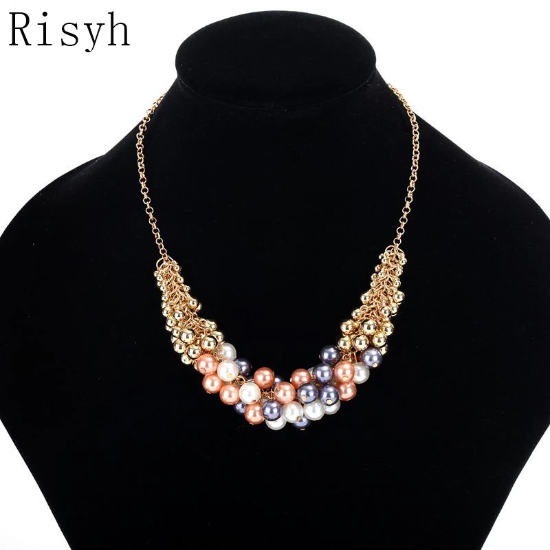 

Risyh Bridal Accessories Vintage Palace Beauty Pearl Necklace Fashionable Necklace